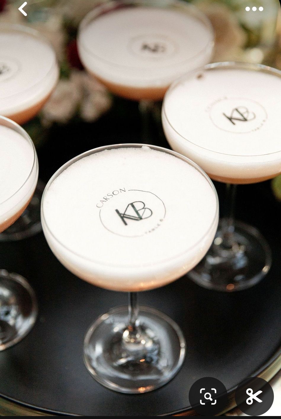 Cocktails signature personnalisés des mariés